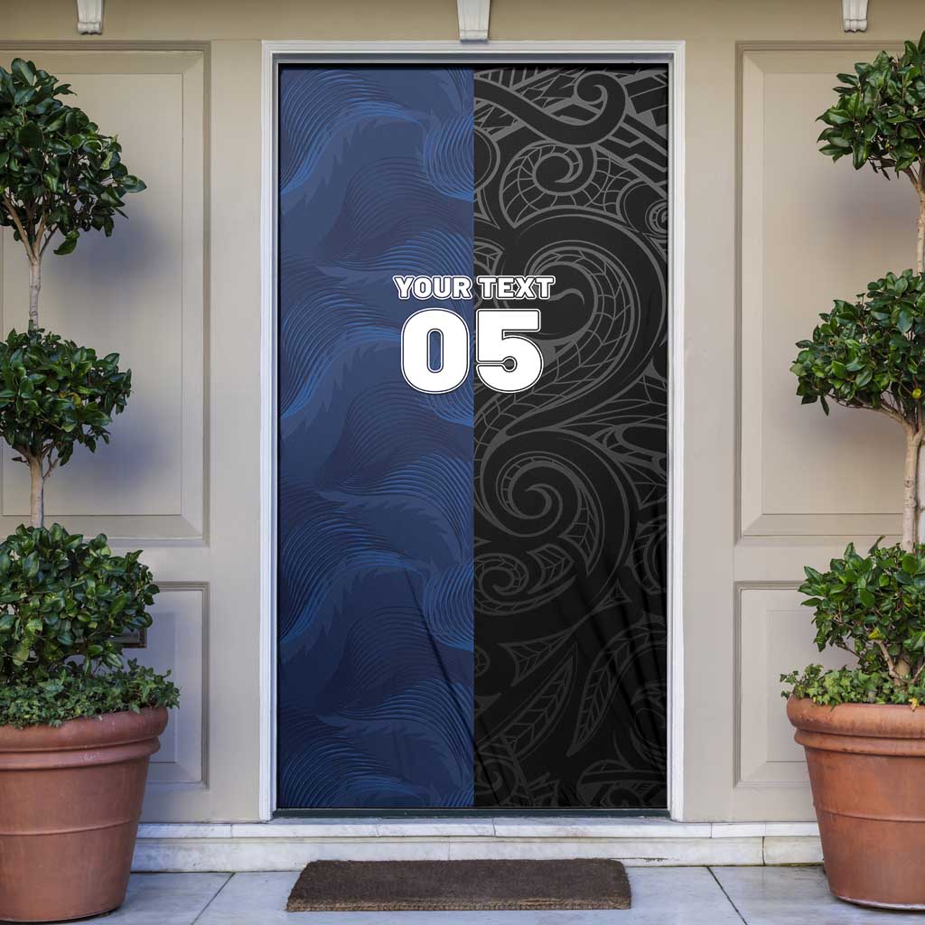 France And New Zealand Rugby Custom Door Cover Les Bleus Rooster With Maori Tiki - Aussie Hoodie