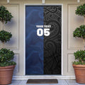 France And New Zealand Rugby Custom Door Cover Les Bleus Rooster With Maori Tiki - Aussie Hoodie
