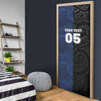 France And New Zealand Rugby Custom Door Cover Les Bleus Rooster With Maori Tiki - Aussie Hoodie