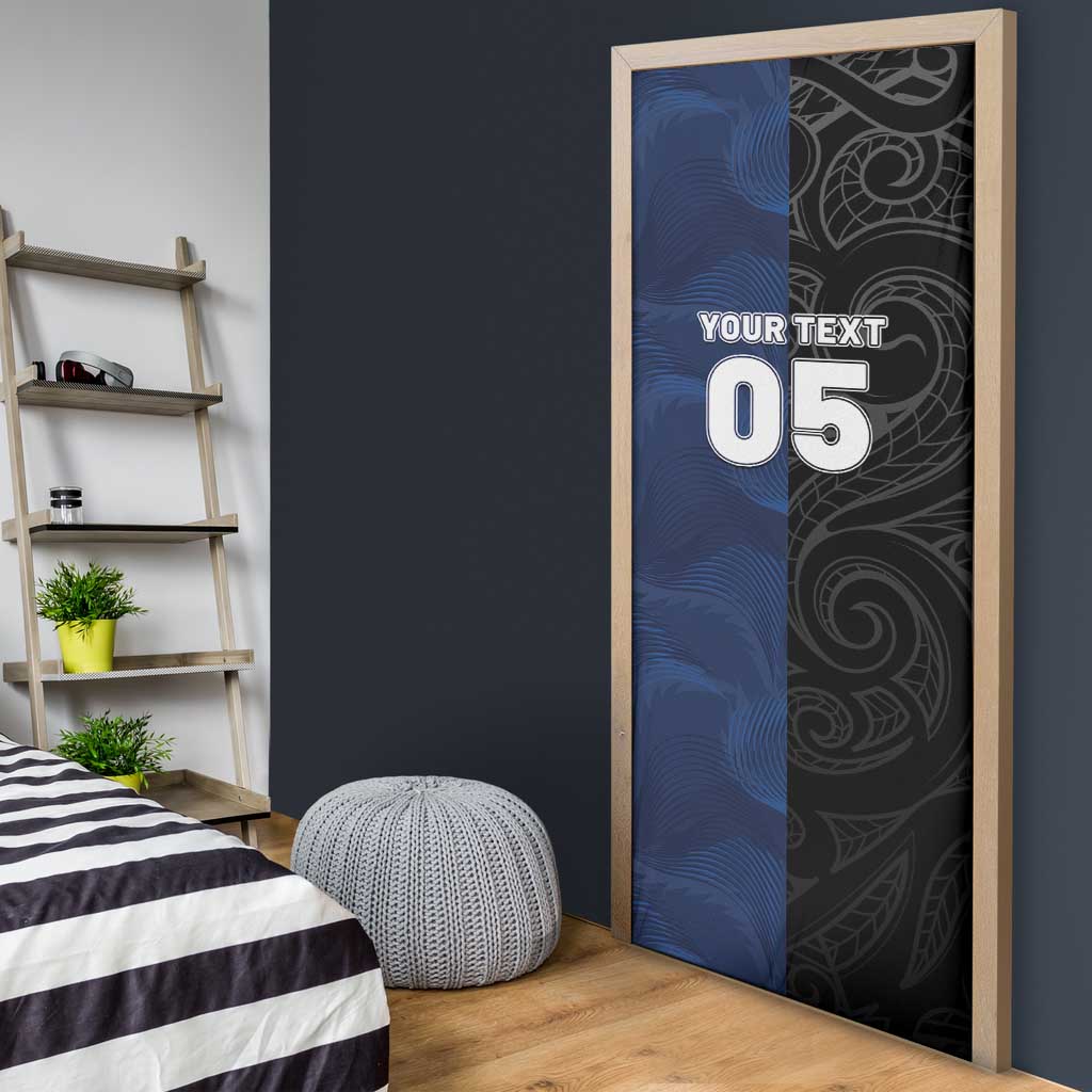 France And New Zealand Rugby Custom Door Cover Les Bleus Rooster With Maori Tiki - Aussie Hoodie