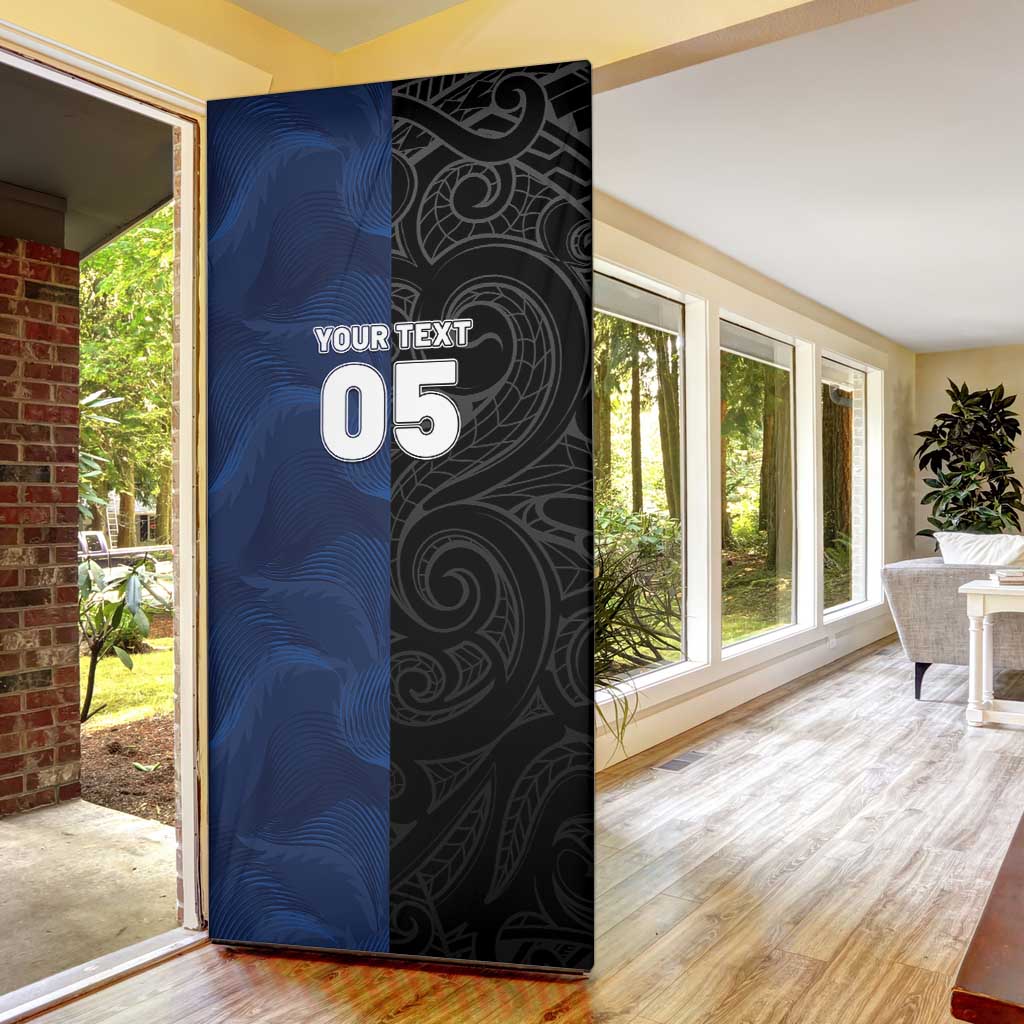 France And New Zealand Rugby Custom Door Cover Les Bleus Rooster With Maori Tiki - Aussie Hoodie