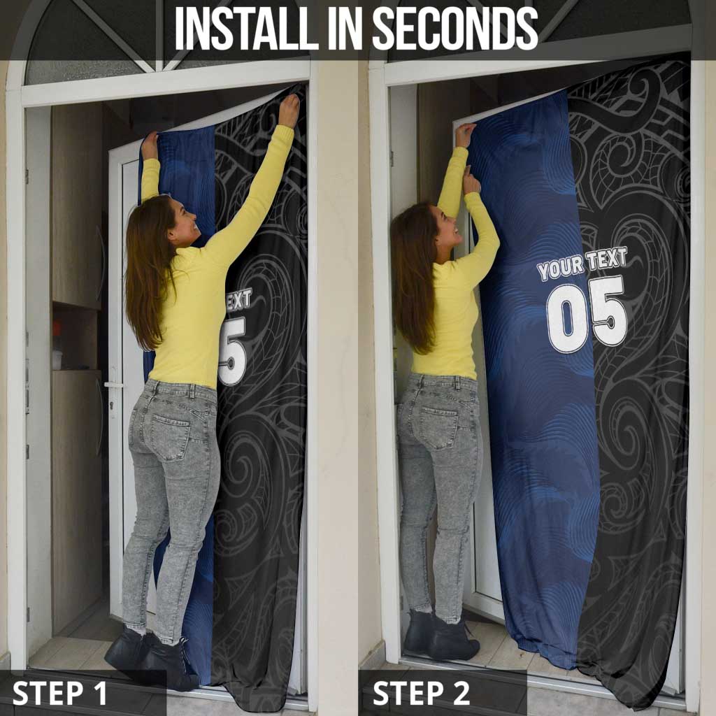 France And New Zealand Rugby Custom Door Cover Les Bleus Rooster With Maori Tiki - Aussie Hoodie