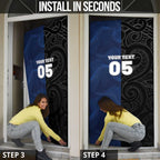 France And New Zealand Rugby Custom Door Cover Les Bleus Rooster With Maori Tiki - Aussie Hoodie