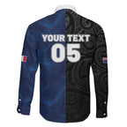 France And New Zealand Rugby Custom Family Matching Off The Shoulder Long Sleeve Dress and Hawaiian Shirt Les Bleus Rooster With Maori Tiki - Aussie Hoodie