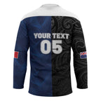 France And New Zealand Rugby Custom Hockey Jersey Les Bleus Rooster With Maori Tiki - Aussie Hoodie