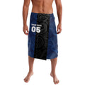 France And New Zealand Rugby Custom Lavalava Les Bleus Rooster With Maori Tiki - Aussie Hoodie