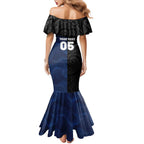 France And New Zealand Rugby Custom Mermaid Dress Les Bleus Rooster With Maori Tiki - Aussie Hoodie