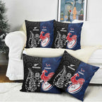 France And New Zealand Rugby Pillow Cover Les Bleus Rooster With Maori Tiki - Aussie Hoodie