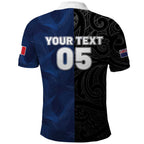 France And New Zealand Rugby Custom Polo Shirt Les Bleus Rooster With Maori Tiki - Aussie Hoodie