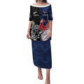 France And New Zealand Rugby Custom Puletasi Les Bleus Rooster With Maori Tiki - Aussie Hoodie