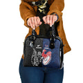France And New Zealand Rugby Shoulder Handbag Les Bleus Rooster With Maori Tiki - Aussie Hoodie
