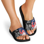 France And New Zealand Rugby Slide Sandals Les Bleus Rooster With Maori Tiki - Aussie Hoodie