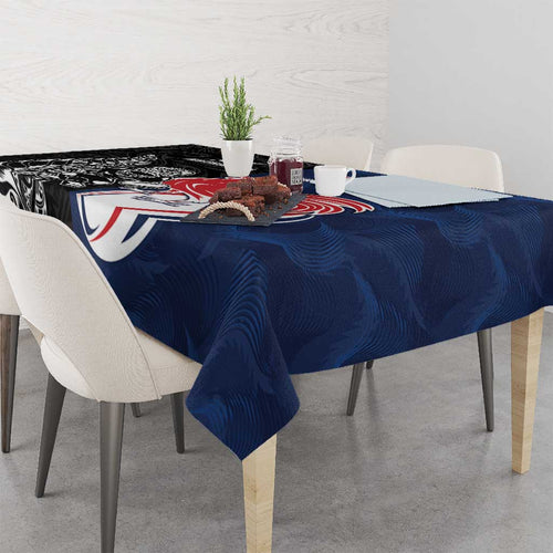 France And New Zealand Rugby Tablecloth Les Bleus Rooster With Maori Tiki - Aussie Hoodie