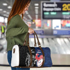 France And New Zealand Rugby Travel Bag Les Bleus Rooster With Maori Tiki - Aussie Hoodie