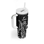 France And New Zealand Rugby Custom Tumbler With Handle Les Bleus Rooster With Maori Tiki - Aussie Hoodie