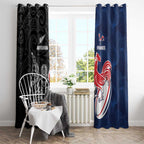France And New Zealand Rugby Window Curtain Les Bleus Rooster With Maori Tiki - Aussie Hoodie