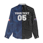 France And New Zealand Rugby Custom Women Casual Shirt Les Bleus Rooster With Maori Tiki - Aussie Hoodie