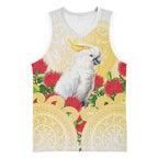 New Zealand Aotearoa Cockatoo Basketball Jersey Maori Pattern With Pohutukawa Flowers