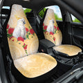 New Zealand Aotearoa Cockatoo Car Seat Cover Maori Pattern With Pohutukawa Flowers