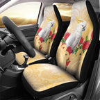 New Zealand Aotearoa Cockatoo Car Seat Cover Maori Pattern With Pohutukawa Flowers