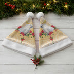 New Zealand Aotearoa Cockatoo Christmas Santa Hat Maori Pattern With Pohutukawa Flowers