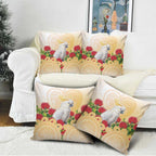 New Zealand Aotearoa Cockatoo Pillow Cover Maori Pattern With Pohutukawa Flowers