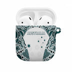 Australia Rugby 2026 AirPods Case Go Wallabies Aboriginal Pattern White Version - Aussie Hoodie