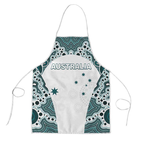 Australia Rugby 2026 Apron Go Wallabies Aboriginal Pattern White Version - Aussie Hoodie