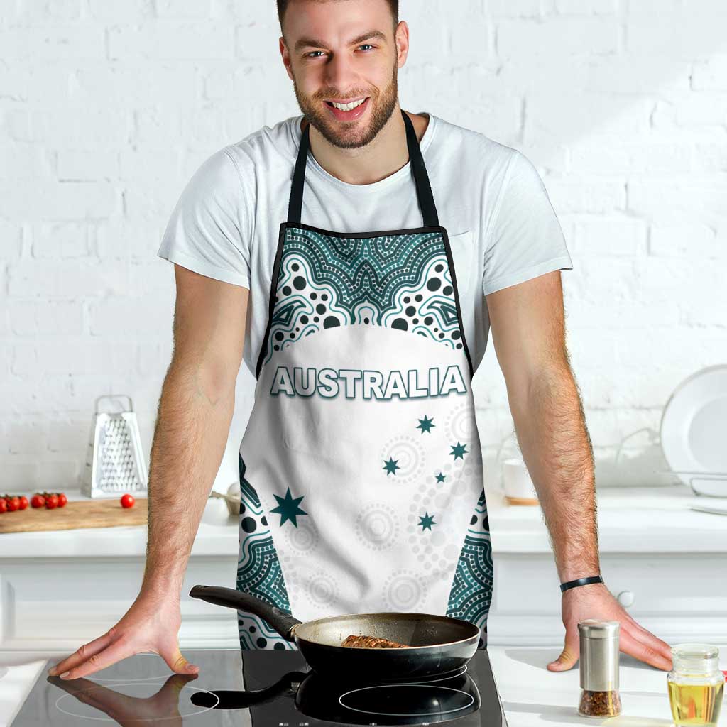 Australia Rugby 2026 Apron Go Wallabies Aboriginal Pattern White Version - Aussie Hoodie