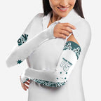Custom Australia Rugby 2026 Arm Sleeves Go Wallabies Aboriginal Pattern White Version - Aussie Hoodie