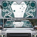 Australia Rugby 2026 Auto Sun Shade Go Wallabies Aboriginal Pattern White Version - Aussie Hoodie