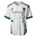 Custom Australia Rugby 2026 Baseball Jersey Go Wallabies Aboriginal Pattern White Version - Aussie Hoodie