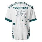 Custom Australia Rugby 2026 Baseball Jersey Go Wallabies Aboriginal Pattern White Version - Aussie Hoodie