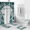 Australia Rugby 2026 Bathroom Set Go Wallabies Aboriginal Pattern White Version - Aussie Hoodie