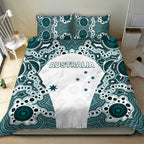 Australia Rugby 2026 Bedding Set Go Wallabies Aboriginal Pattern White Version - Aussie Hoodie