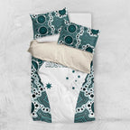 Australia Rugby 2026 Bedding Set Go Wallabies Aboriginal Pattern White Version - Aussie Hoodie