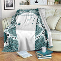 Australia Rugby 2026 Blanket Go Wallabies Aboriginal Pattern White Version - Aussie Hoodie