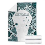Australia Rugby 2026 Blanket Go Wallabies Aboriginal Pattern White Version - Aussie Hoodie