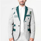 Custom Australia Rugby 2026 Blazer Go Wallabies Aboriginal Pattern White Version - Aussie Hoodie