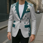Custom Australia Rugby 2026 Blazer Go Wallabies Aboriginal Pattern White Version - Aussie Hoodie