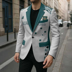Custom Australia Rugby 2026 Blazer Go Wallabies Aboriginal Pattern White Version - Aussie Hoodie