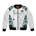 Custom Australia Rugby 2026 Bomber Jacket Go Wallabies Aboriginal Pattern White Version - Aussie Hoodie