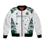 Custom Australia Rugby 2026 Bomber Jacket Go Wallabies Aboriginal Pattern White Version - Aussie Hoodie