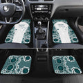 Custom Australia Rugby 2026 Car Mats Go Wallabies Aboriginal Pattern White Version - Aussie Hoodie
