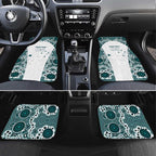 Custom Australia Rugby 2026 Car Mats Go Wallabies Aboriginal Pattern White Version - Aussie Hoodie