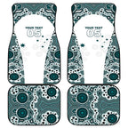 Custom Australia Rugby 2026 Car Mats Go Wallabies Aboriginal Pattern White Version - Aussie Hoodie