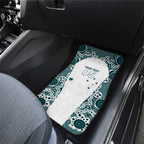 Custom Australia Rugby 2026 Car Mats Go Wallabies Aboriginal Pattern White Version - Aussie Hoodie