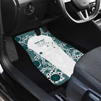 Custom Australia Rugby 2026 Car Mats Go Wallabies Aboriginal Pattern White Version - Aussie Hoodie
