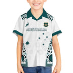 Custom Australia Rugby 2026 Hawaiian Shirt Go Wallabies Aboriginal Pattern White Version - Aussie Hoodie