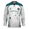 Custom Australia Rugby 2026 Hockey Jersey Go Wallabies Aboriginal Pattern White Version - Aussie Hoodie